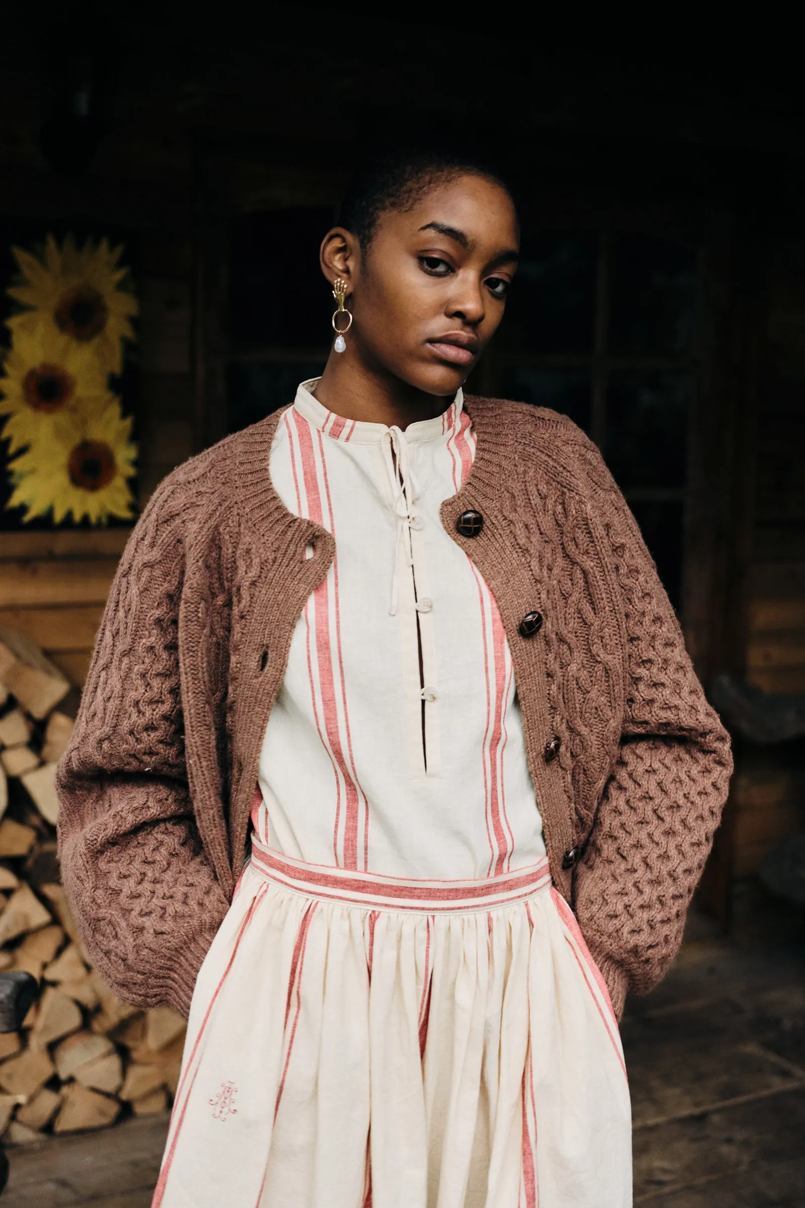 Quincy Cardigan Brown