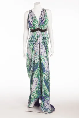 Roberto Cavalli - Purple and Aqua Halter Dress - IT 42