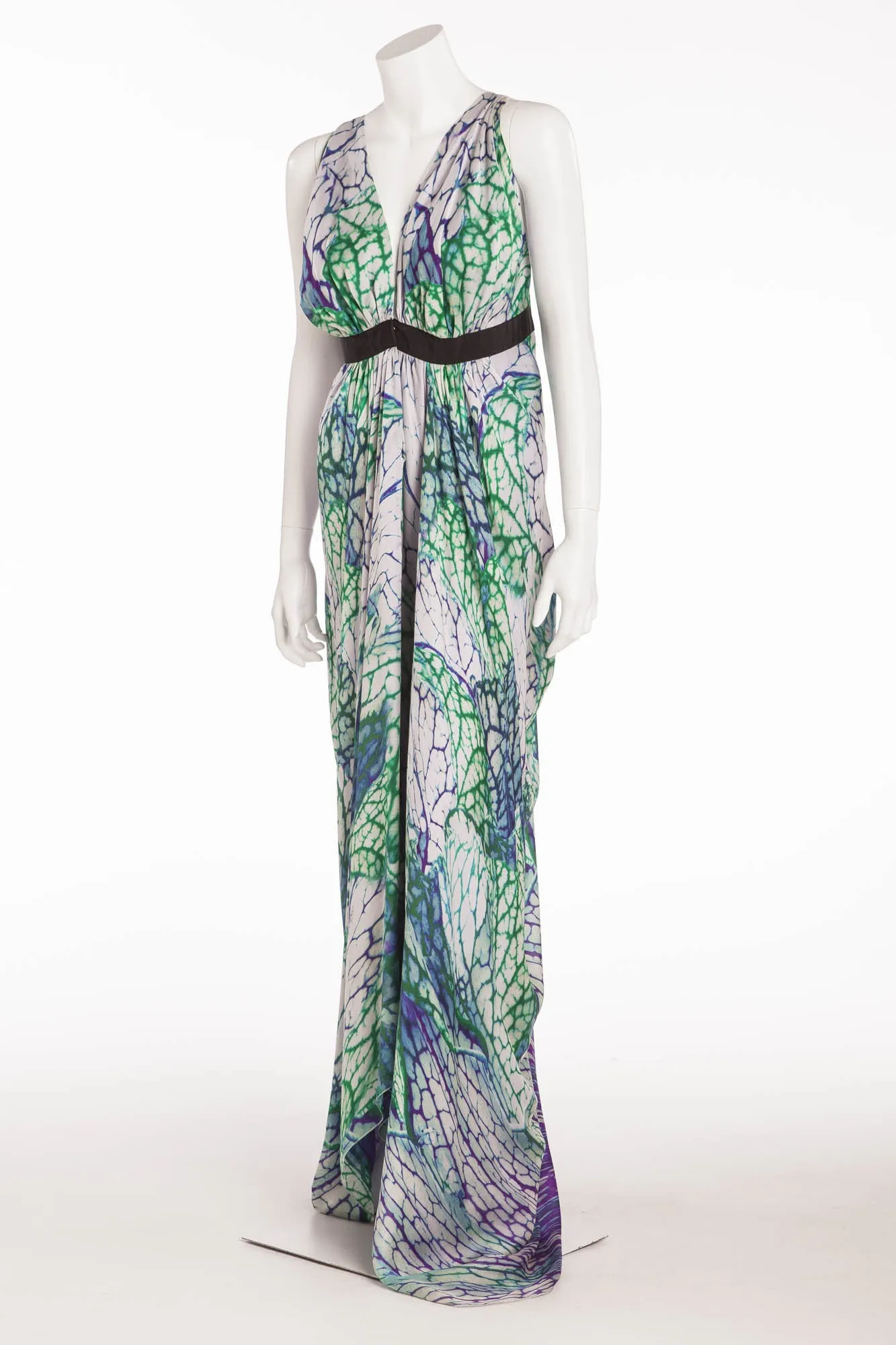 Roberto Cavalli - Purple and Aqua Halter Dress - IT 42