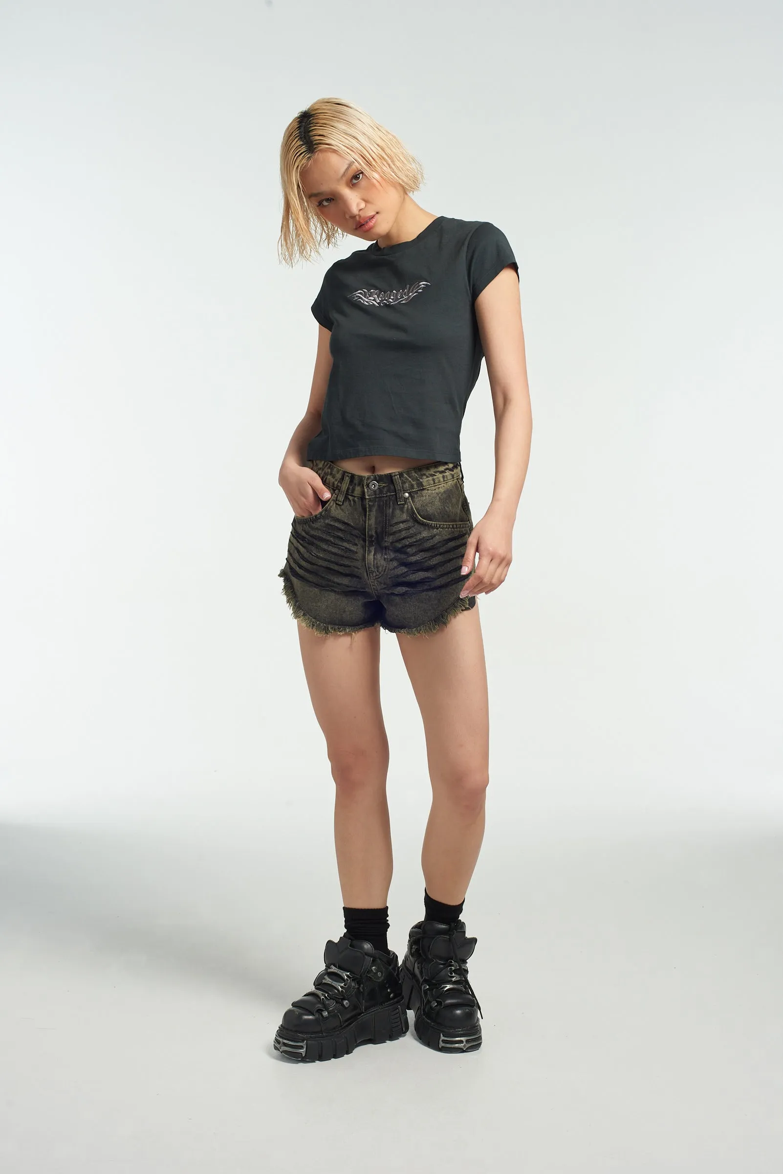 Serpent Sandwash Distressed Short