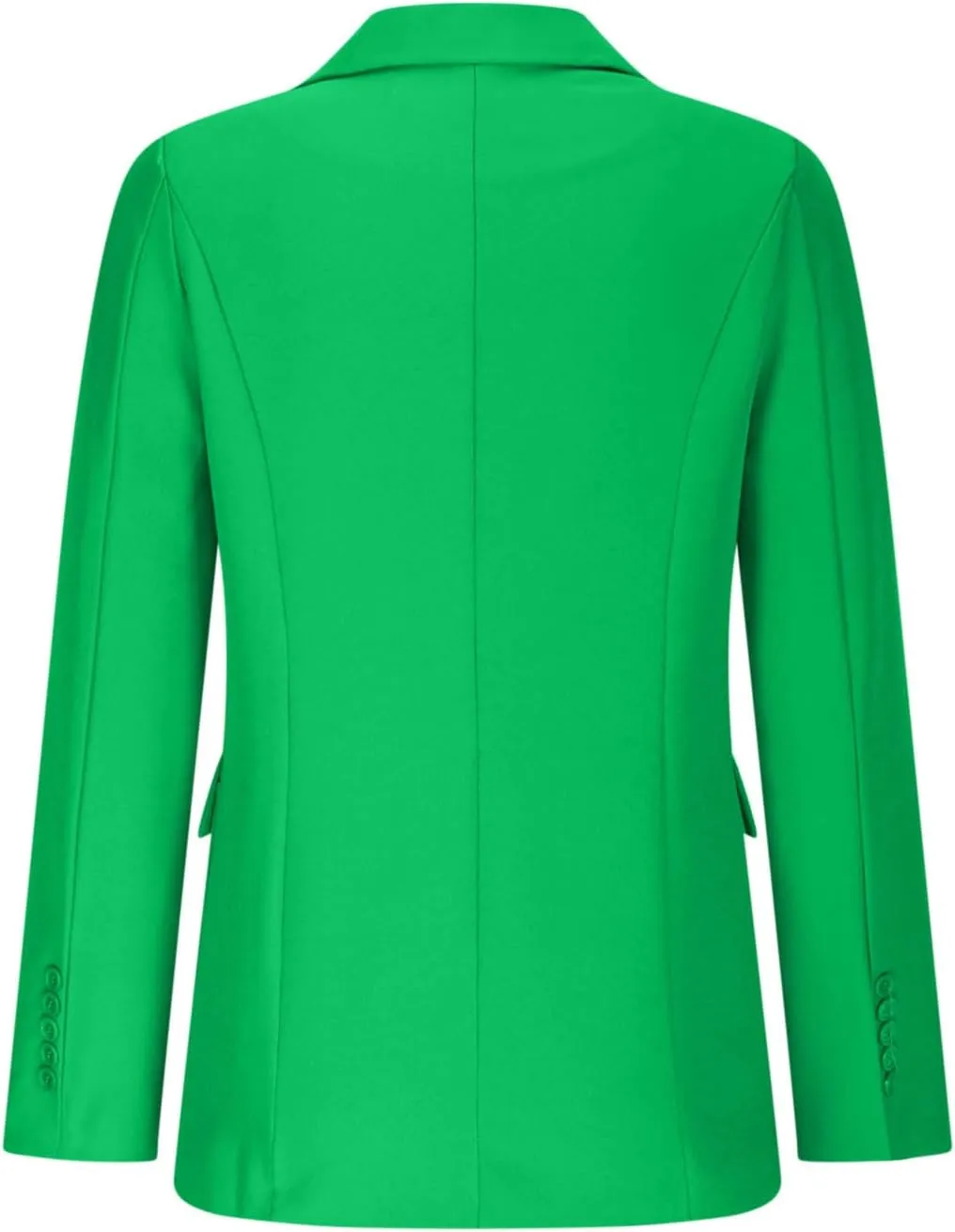 Single Button Business Casual Blazer for Women Long Sleeve with Shoulder Pads Suit Jacket Lapel Going Out Work Suit