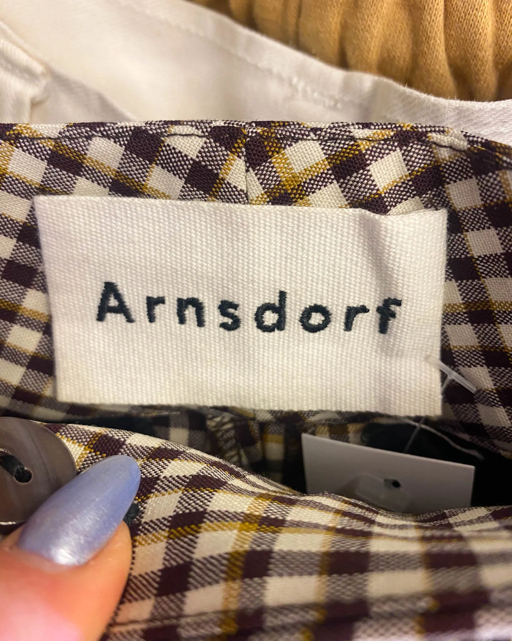 Size XS - Arnsdorf Plaid Pants