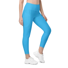 Sky Blue Leggings with pockets