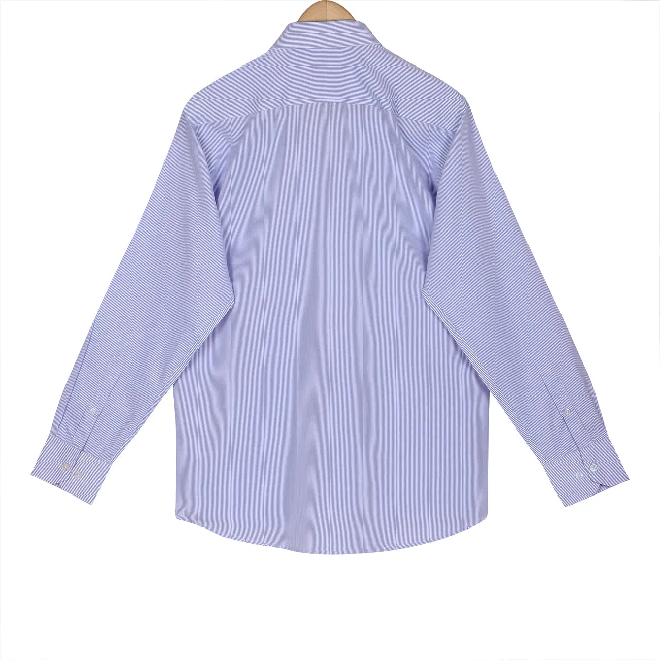 Sky Blue Pencil Stripes Button Down Non Iron Shirt