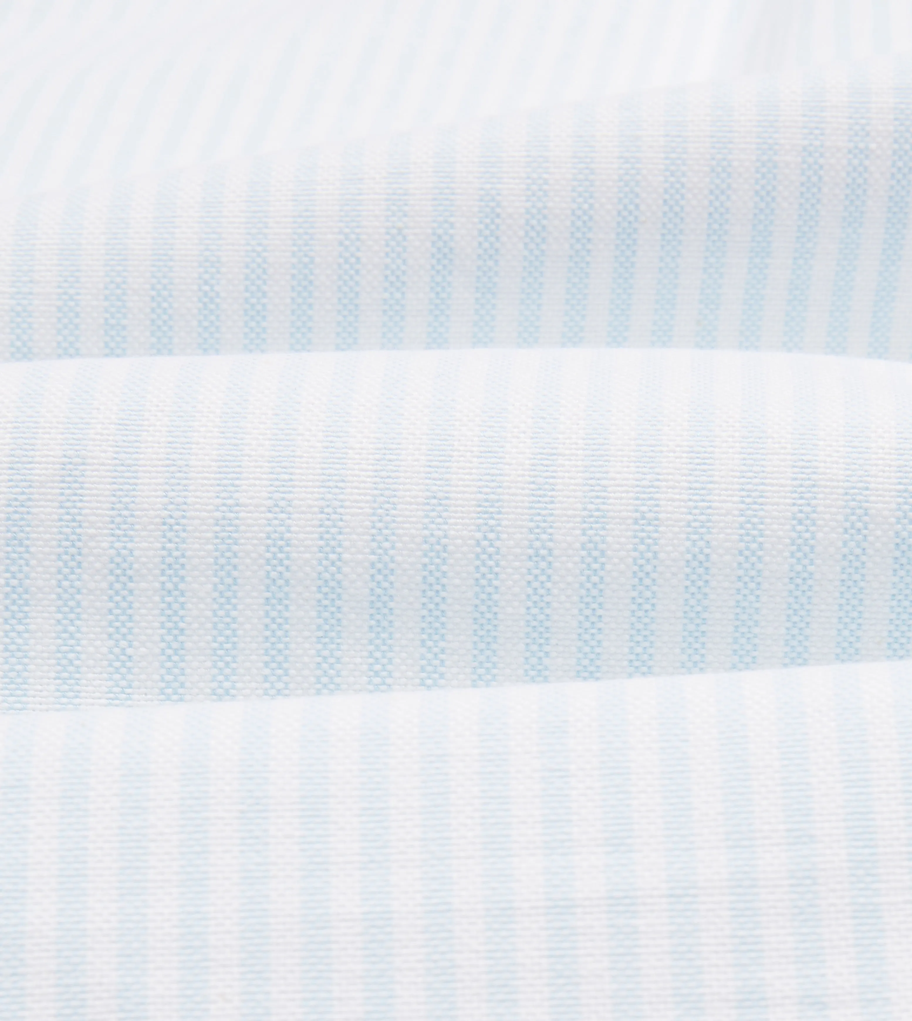 Sky Ticking Stripe Cotton Oxford Cloth Button-Down Shirt