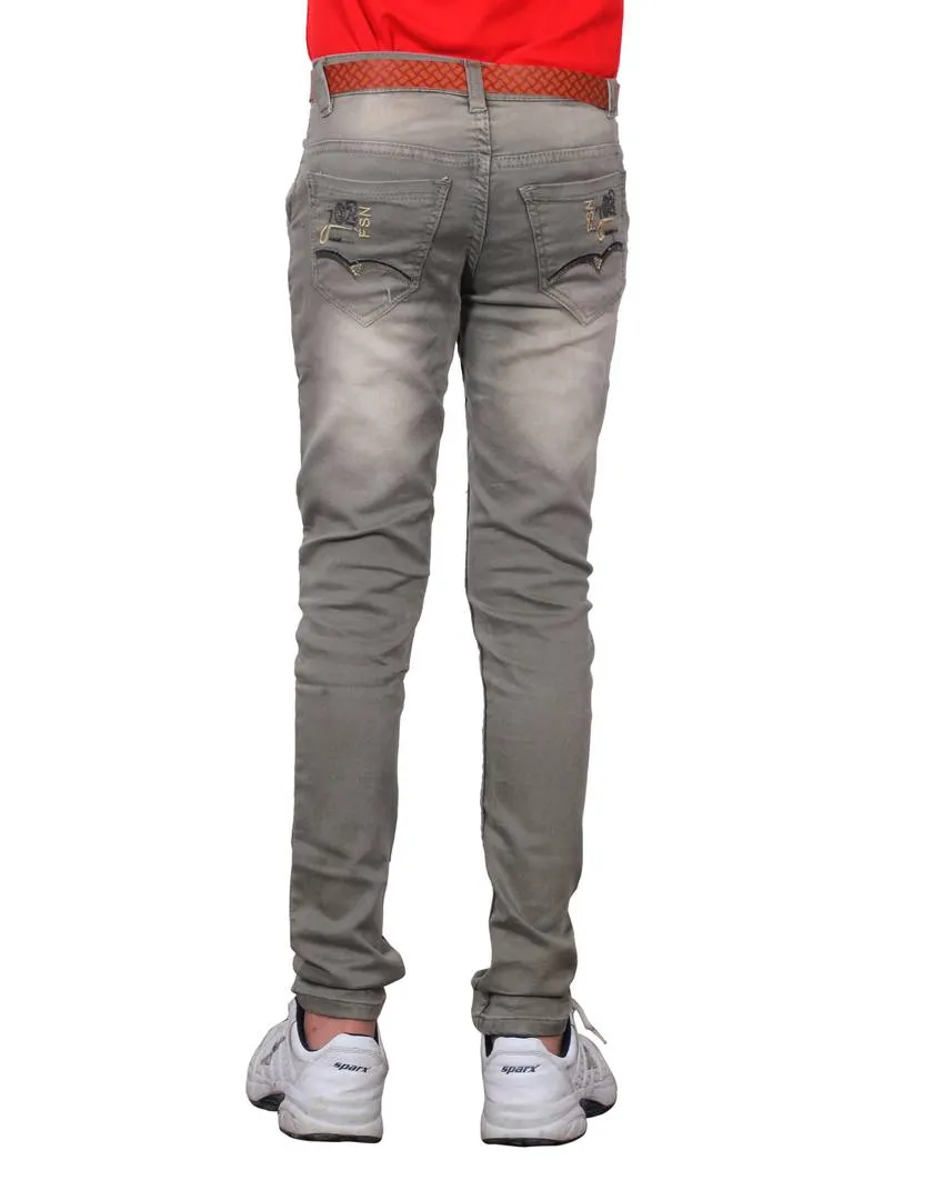 Slim Fit Grey Colour Jeans