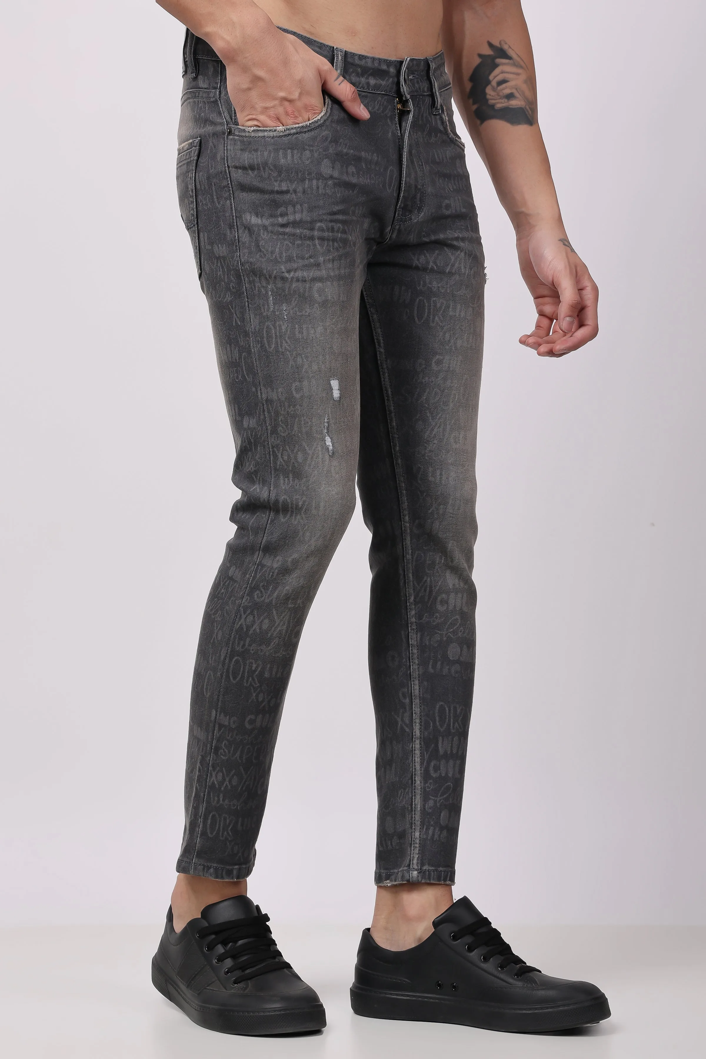 STYLOX MEN LASER DENIM ANKLE FIT - 5341-10700