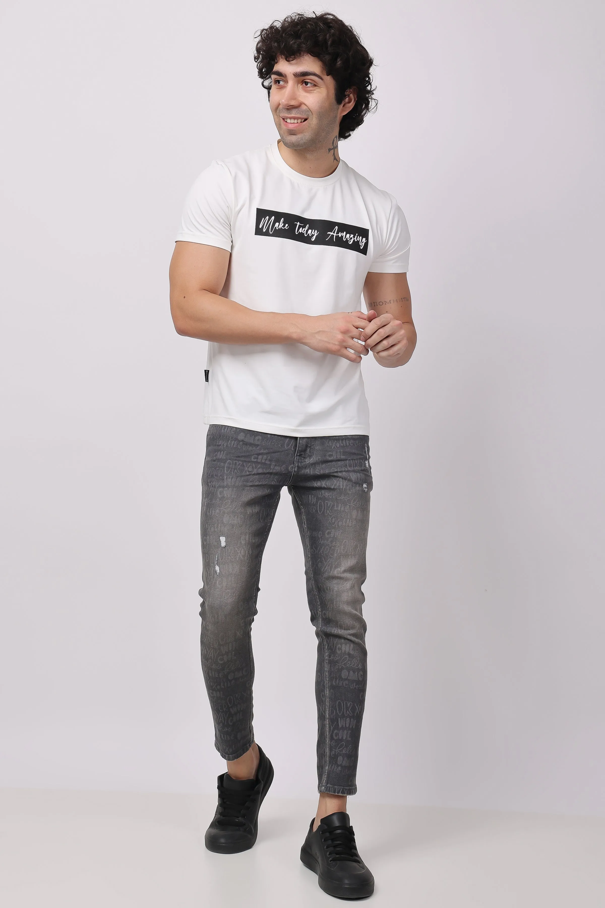 STYLOX MEN LASER DENIM ANKLE FIT - 5341-10700