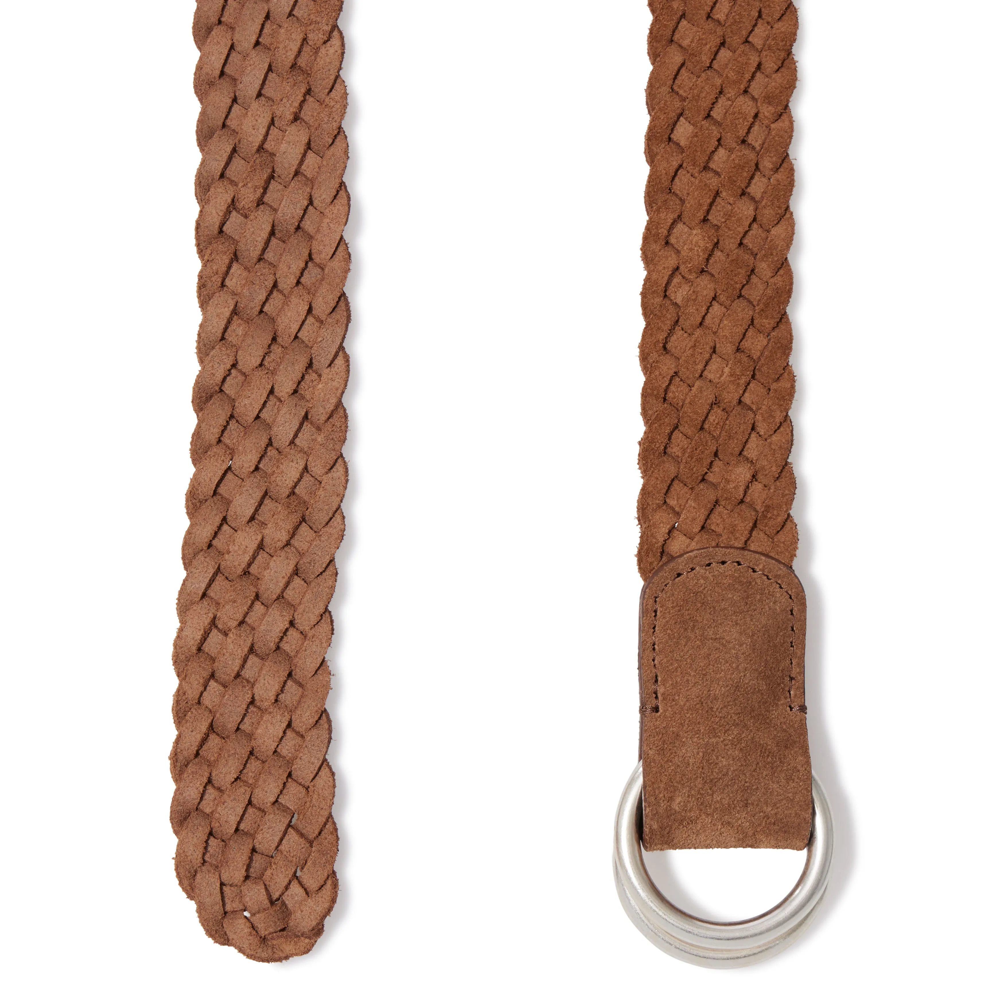 Suede Woven O-Ring Belt
