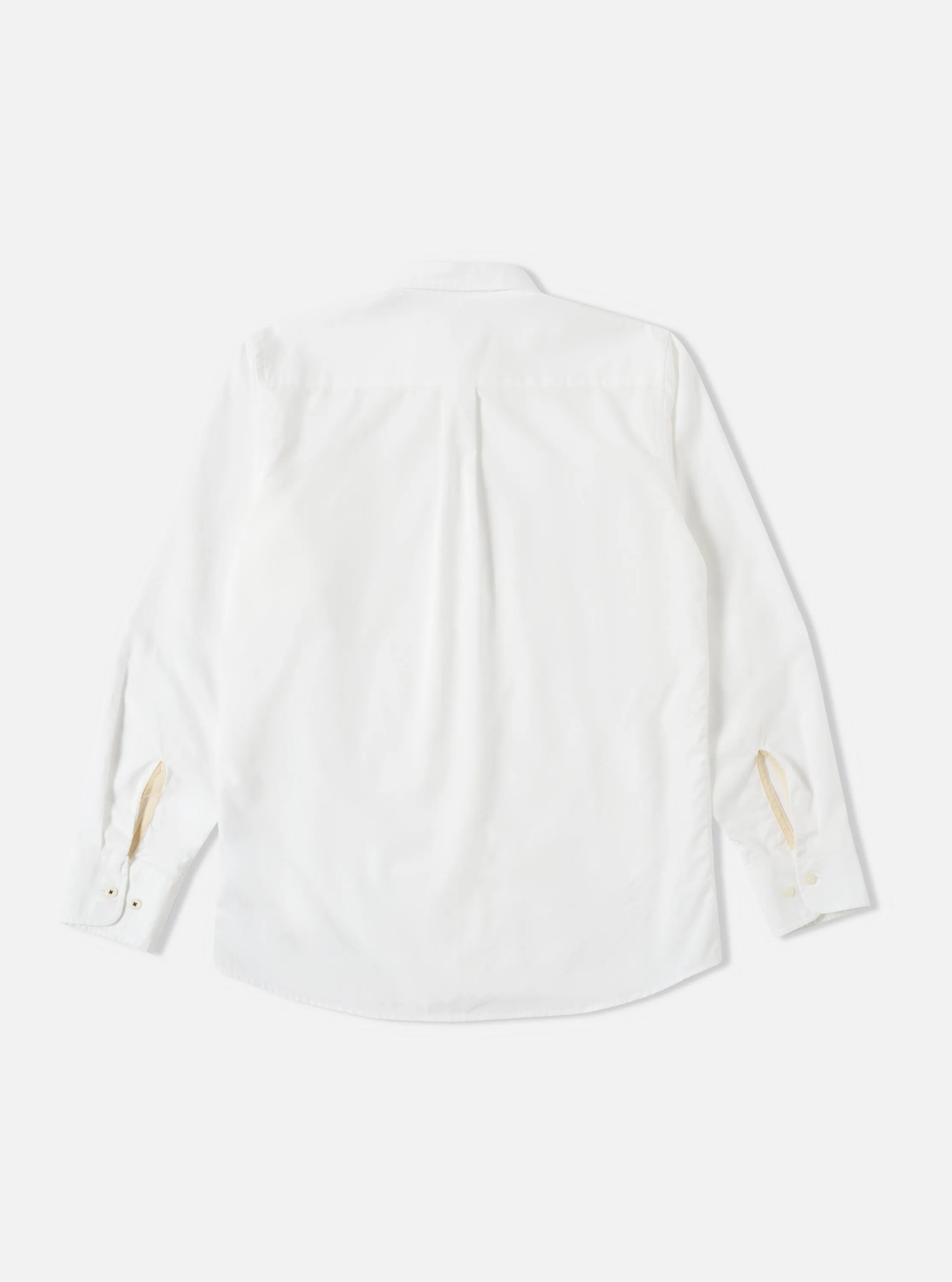 Universal Works Daybrook Shirt in White Organic Oxford