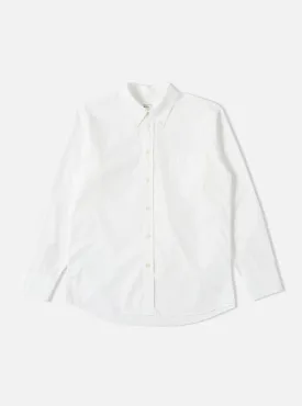 Universal Works Daybrook Shirt in White Organic Oxford