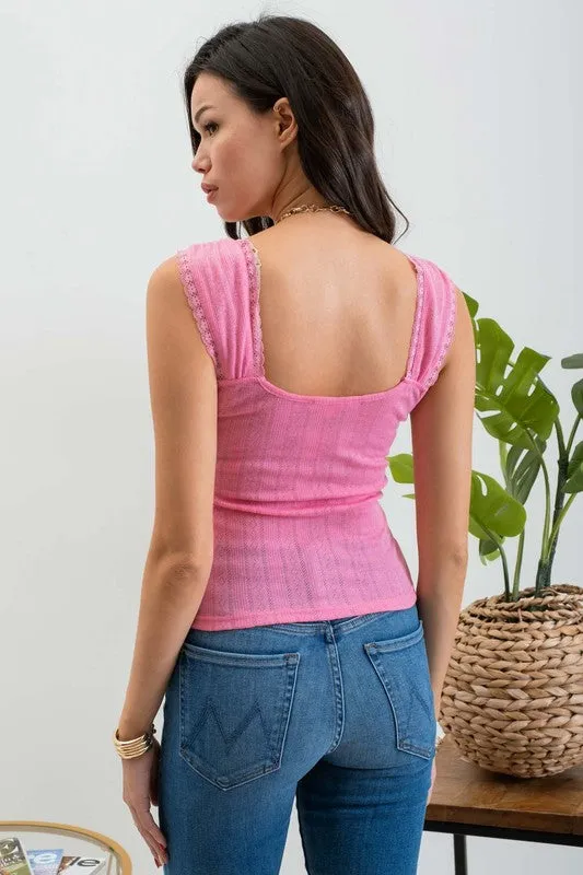 Zara front tie top